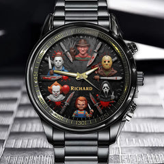 Personalized Legendary Horror Characters Watch - Your Name Among the Legends