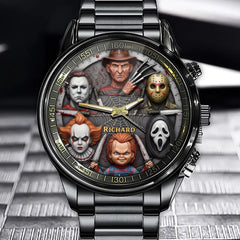 Personalized Legendary Horror Characters Watch - Your Name Among the Legends